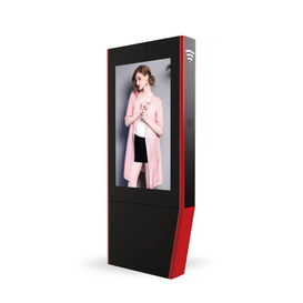 شاشة LCD تعمل باللمس خارجية مثبتة على الأرض