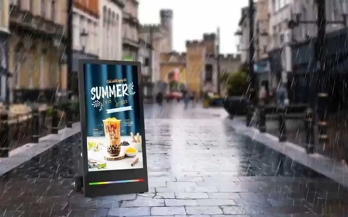 ماكينة إعلانات متنقلة ''قابلة للطي''