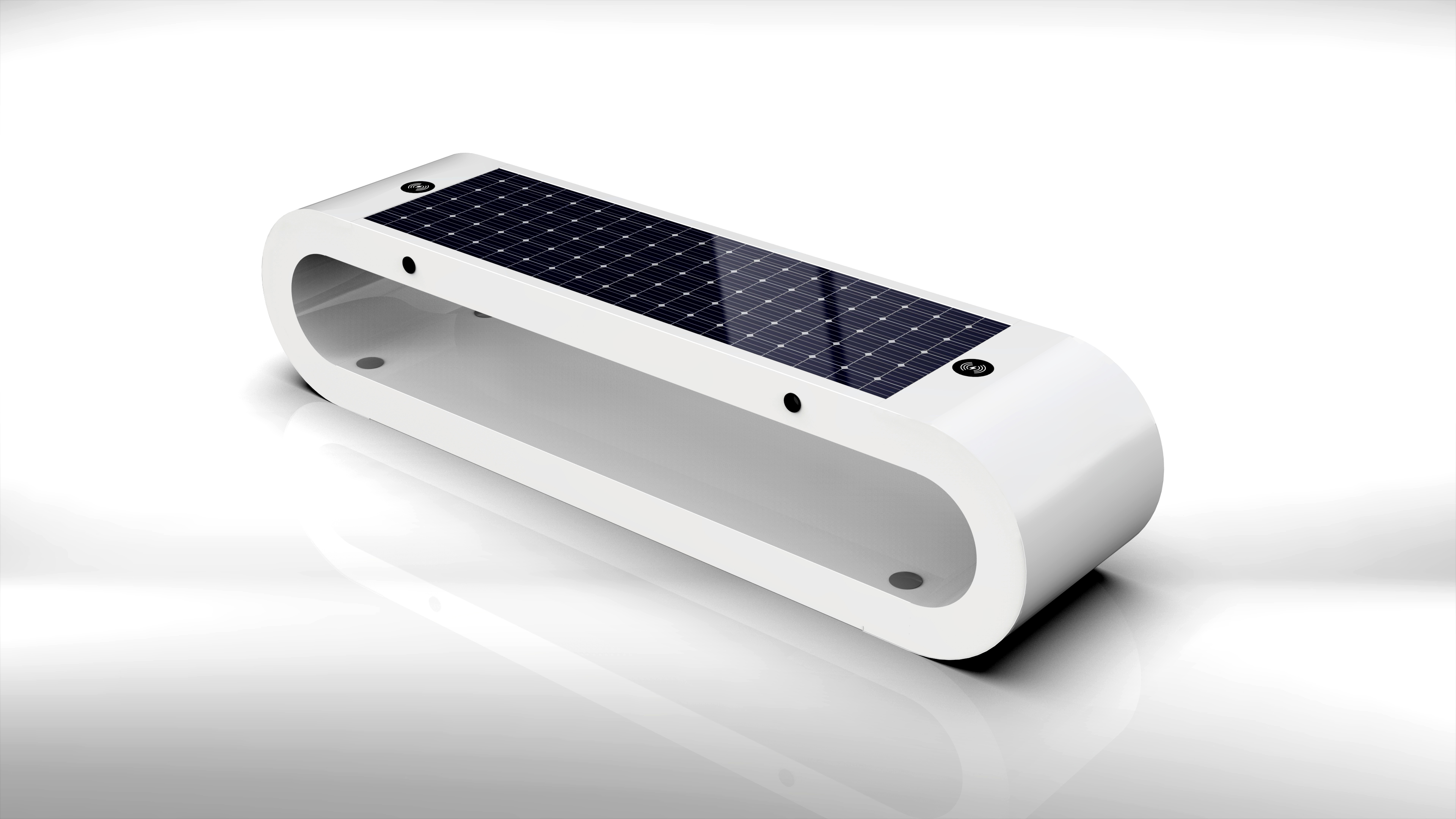 مقاعد ذكية تعمل بالطاقة الشمسية تعرض 'أسلوبها التكنولوجي'